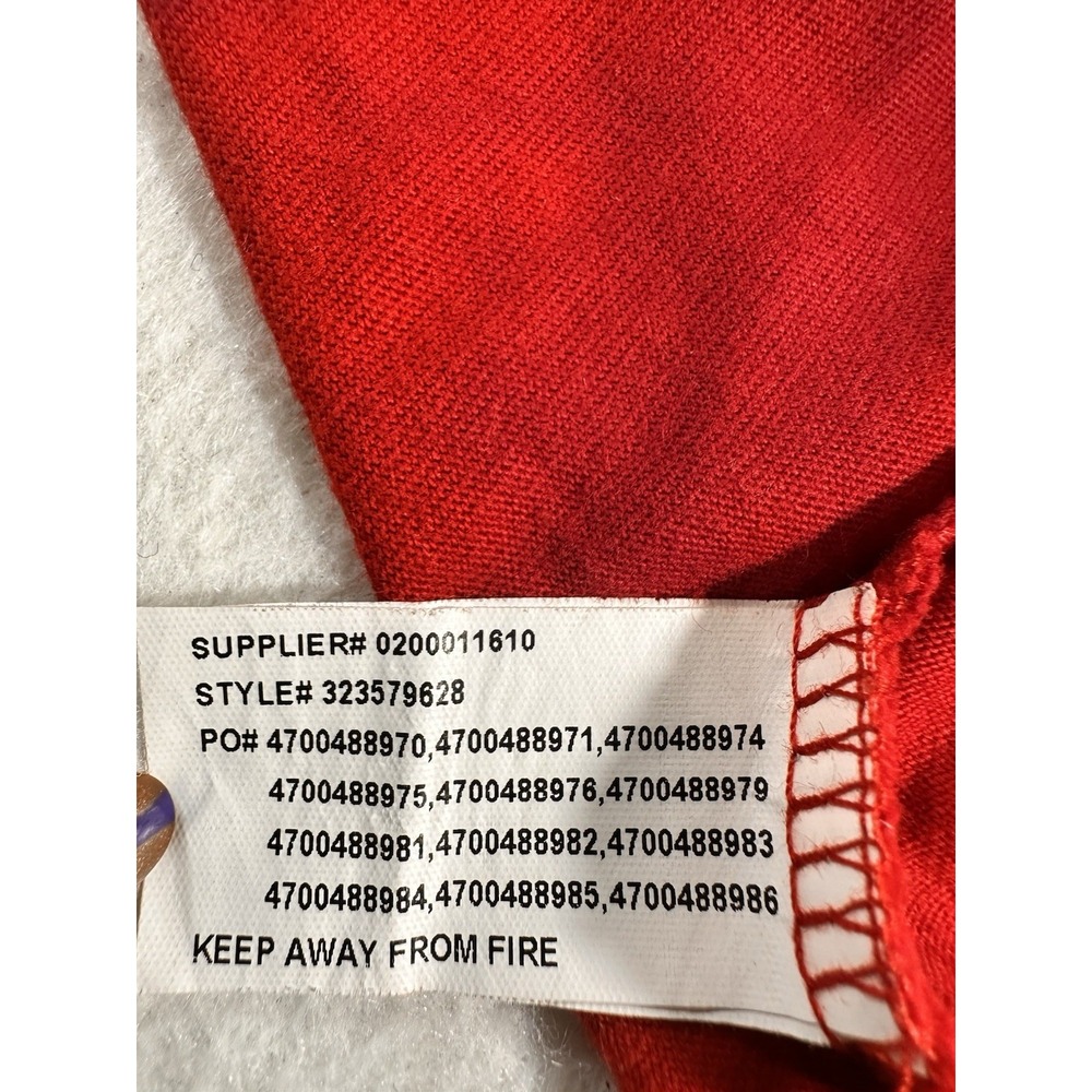 Polo Ralph Lauren Boys Red VNeck T-Shirt Youth Large 14 16 Short Sleeve Cotton - Picture 6 of 8